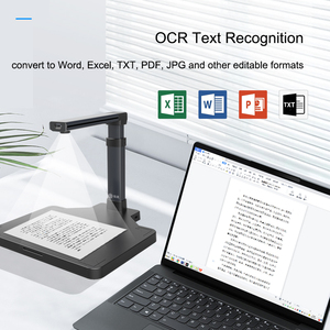 <span class=keywords><strong>Portable</strong></span> Scanner Documents Livre OCR Reconnaissance de texte Aplatissement automatique Visualiseur de bureau Document Caméra 4K - Product Image 5