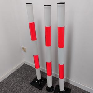 Bolardos de Tráfico Reflectantes Flexibles de 1 m para Seguridad Vial 2026, Base Flexible, Rojo y Blanco, 1000 mm - Product Image 5