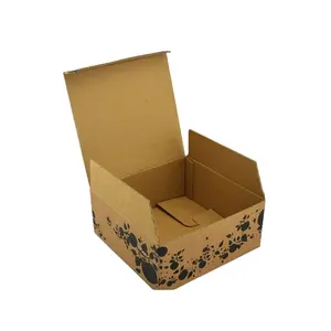 Recycelbare braune Wellpappe Karton Karton Schmuck Kleidung Geschenk Unterwäsche Papier Verpackung Versand kartons