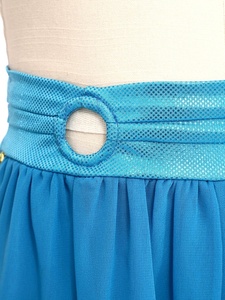 ผู้ผลิตชุดเต้นรำสำหรับเด็กผู้หญิงอายุ 6-16 ปี ออกแบบกางเกงบลูเมอร์สำหรับเต้นระบำหน้าท้อง ชุดคอสตูมธีม กางเกงผ้าชีฟองสำหรับการแสดงบนเวที - Product Image 3