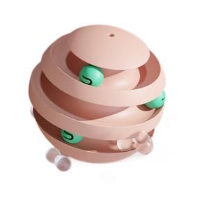 Giocattolo per Gatti a 3 Livelli con Palline Colorate, Torre Interattiva per Esercizio e Divertimento - Product Image 2