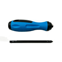 Tournevis plat double usage avec poignée en plastique personnalisée, en acier chromé PVC, tête cruciforme Phillips