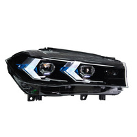 Projecteur LED DRL clignotant pour X5 F15, phares LED pour X5 F15 2014-2018, pièces de remplacement pour transformation de feux avant anciens en nouveaux.