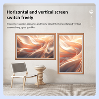 Pantalla Digital de Arte de 21.5 Pulgadas, Tamaño Pequeño, Reproductor de Fotos Digital para Pared Interior, Ideal para Exhibiciones y Centros Comerciales