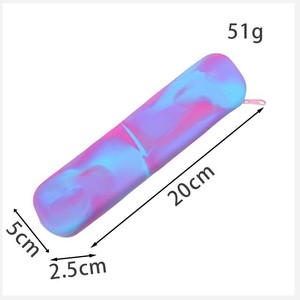 กล่องดินสอซิลิโคนใหม่กล่องใส่นักเรียนความจุขนาดใหญ่กระเป๋าเก็บเครื่องเขียนสีสันสดใสสุดสร้างสรรค์ - Product Image 5