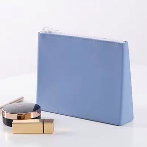 High Quality Custom Zipper Closure Silicone Cosmetic Storage Pouch <b>Makeup</b> <b>Brush</b> <b>Bag</b> for Promotion Gift - Product Image 1