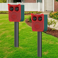 Système de sécurité solaire domestique IP55 avec détecteur de mouvement, alarme sonore et lumineuse, capteur infrarouge extérieur, dissuasif pour animaux, en matériau ABS