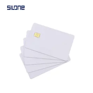 UV 프린터 용 FM4428 스마트 칩이있는 인쇄 가능한 흰색 PVC 플라스틱 카드