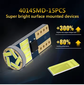 Ampoules LED T10 W5W Canbus 194 LED 4014 SMD 15 LED Blanches Sans Erreur pour Voiture, Éclairage Intérieur, Plafonnier, Carte, Coffre 12V - Product Image 5