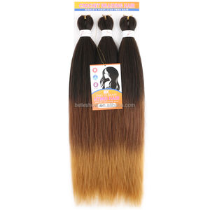 Venta al por mayor 3x trenzas 2 e-pression hair Jumbo Box trenzas <span class=keywords><strong>pre</strong></span> estiradas trenzas - Product Image 5