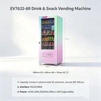 Distributeur automatique de snacks pour petites entreprises, paiement sans argent liquide par carte de crédit, SDK activé, plusieurs options, Wi-Fi activé pour les centres commerciaux