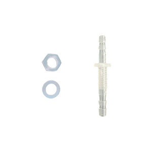 Juego Completo de Conectores Plásticos Flexibles en Forma de Pagoda 4-M6-4, Conector Plástico Recto a Través del Panel, Incluye Tuercas Roscadas - Product Image 1