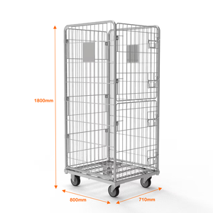 Thùng cuộn chứa đồ giặt L710xD800xH1800mm mạ kẽm, xe đẩy chứa hàng dùng cho dịch vụ giặt là, thiết bị lưu trữ hàng hóa - Product Image 1