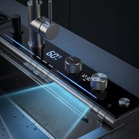 Évier de cuisine encastré intelligent 304 en acier inoxydable nano nid d'abeille à cascade, pour maison moderne et hôtel, garantie 5 ans, OEM ODM
