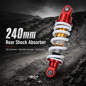 Amortisseur arrière 240 mm étanche avec ressort hélicoïdal – <span class=keywords><strong>Pièces</strong></span> de rechange pour motos, buggies, vélos de route, motos tout-terrain et karts - Product Image 1