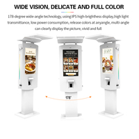 Kiosque de commande automatique en plein air avec écran tactile Android, kiosque de paiement en libre-service pour restaurant avec imprimante thermique, terminal de commande QSR