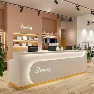 Wholesale Custom Small Hotel Reception <b>Desk</b> Offices Gyms Beauty <b>Salons</b>-versatile Furniture for Various Spaces - Product Image 3