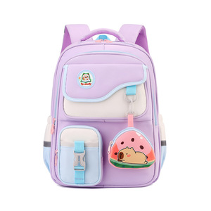 Unisex New Model Oxford <b>Backpack</b> Large Capacity Multi-Pocket Zipper Elementary School Burden-Reducing for Fashionable Cartoon - Product Image 1