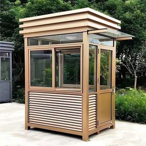 Postazione <span class=keywords><strong>di</strong></span> Sicurezza Mobile Contemporanea in Acciaio per Esterni, Cabina <span class=keywords><strong>di</strong></span> <span class=keywords><strong>Guardia</strong></span> Comunitaria, Stazione <span class=keywords><strong>di</strong></span> Servizio per la Sicurezza Domestica a Pagamento - Product Image 2