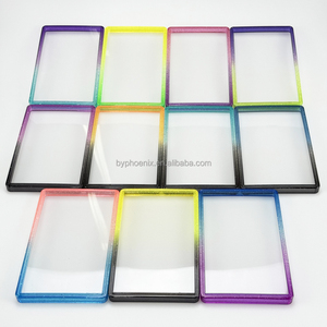 Plaque de protection arrière en TPU à paillettes dégradées 35pt pour cartes gradées, avec plaque en acrylique transparente pour PSA Slab - Product Image 3