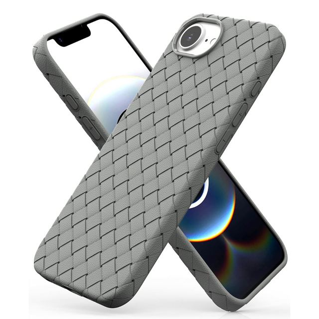 Popular Retro Style Woven Motif Candy  Colored Woven Phone Case  Protective Cover for iPhone 12 13 and 16e Mobile Essentials