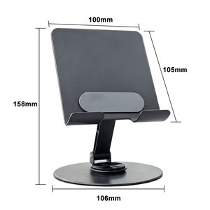 Soporte de Escritorio para Tablet Metálico con Base de 106 mm y Rotación de 360 Grados para Uso en Oficina y Hogar - Product Image 1