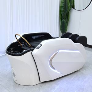 Sillón de Lavado de Cabello Eléctrico Moderno para Salón de Belleza, Silla de Peluquería con SPA para la Cabeza, Mueble de SPA Eléctrico con Masaje, Cama de Champú - Product Image 1