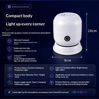 Projecteur LED Ciel Étoilé Océanique 360° °   Lampe de nuit dynamique rotative à branchement USB pour chambre d'enfant, compagnon de sommeil