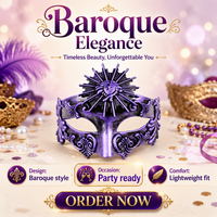 Masque de bal masqué en PVC pour Halloween et les soirées de remise des diplômes, pour adultes