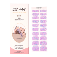 Autocollants d'ongles en gel UV semi-durcis longue durée, très populaires / Wraps d'ongles en gel à presser / Tiktok NG200261/NG200262