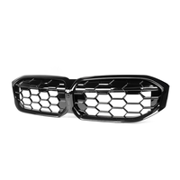 Pour BMW Série 3 G20 G28 LCI 2023+ Grille de calandre avant style diamant noir brillant ABS moulée par injection