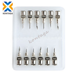 Buona qualità riutilizzabile in acciaio inox veterinario siringa ipodermica 14G-23G con mozzo quadrato - Product Image 2