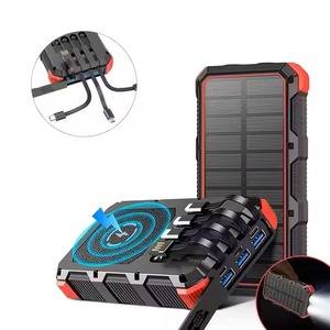Batterie <span class=keywords><strong>solaire</strong></span> multifonction grande capacité Li-Polymère 22,5W avec charge rapide sans fil et lampe de camping pour l'extérieur - Product Image 3