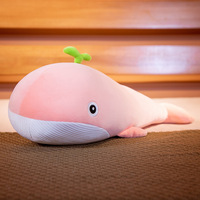 Groothandel Schattige Dolfijn Grote Zee Dier Knuffel Knuffel Dier Kawaii Blauwe Haai Kussen Voor Kinderen Verjaardagscadeau Pluche Speelgoed