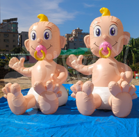 Décoration extérieure ballon gonflable puissant de dessin animé pour bébé Holland pour fête d'anniversaire