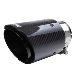 Punta de <span class=keywords><strong>escape</strong></span> de fibra de carbono universal de acero inoxidable azul quemado <span class=keywords><strong>para</strong></span> tubo de <span class=keywords><strong>escape</strong></span> automotriz - Product Image 3