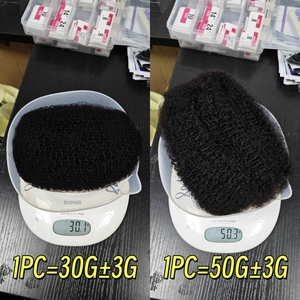10-18Inch 4C Afro Kinky Double Drawn Bulk Human Extensions Machine Double <strong>Weft</strong> 30 50g/Pack Brazilian Remy Locs Micro Twist - Product Image 6