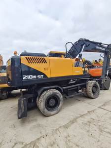 Componentes Originales Hyundai, Excavadora de Ruedas de 21 Toneladas de Segunda Mano, Motor Coreano, PLC, Motor Hidráulico, Rodamiento, Caja de Cambios, Bomba - Product Image 6