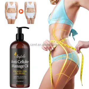 Private label OEM Natural Plant Extract Skin Firming and Tightening Anti Cellulite whitening body massage oil for women