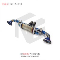 ING Échappement en titane de haute qualité, silencieux à valve, catback pour Porsche 911 992 GT3, tuyaux d'échappement Valvetronic, accessoire de voiture