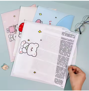 Transparent School Office Supplies A4 Plastic Document Bag Custom <strong>File</strong> Folders Bags for Business - Product Image 6