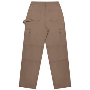 กางเกงยีนส์ทรงตรงสไตล์ลำลองสำหรับผู้หญิง ราคาขายส่ง OEM เนื้อผ้านุ่มสบาย มีกระเป๋าข้าง ทรงขากว้าง สไตล์วินเทจ เหมาะสำหรับฤดูใบไม้ผลิ - Product Image 5