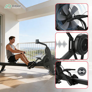 Rameur pliable pour la maison et les petits appartements, équipement de gym peu encombrant, fonctionnement silencieux - Product Image 2