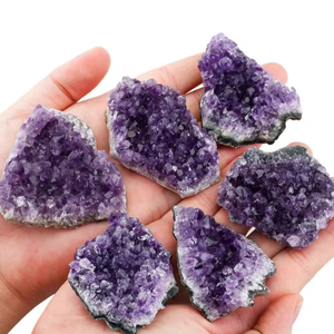 Cristal de calidad <span class=keywords><strong>natural</strong></span>, amatista cruda, cristal Irregular de <span class=keywords><strong>Uruguay</strong></span>, espécimen mineral, piedra artesanal, 1 unidad - Product Image 2