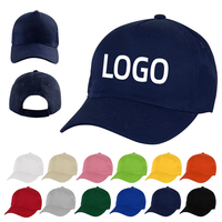 Gorra de Béisbol de Algodón de 5 Paneles con Logotipo Personalizado, Ajustable, Lisa, Promocional, para Venta al Por Mayor