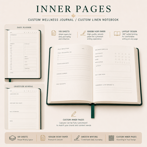 Diario del Benessere Personalizzato con Copertina Rigida, Planner per l'Autocura con Stampa in Lamina, Quaderno per Obiettivi Quotidiani di Salute - Product Image 3