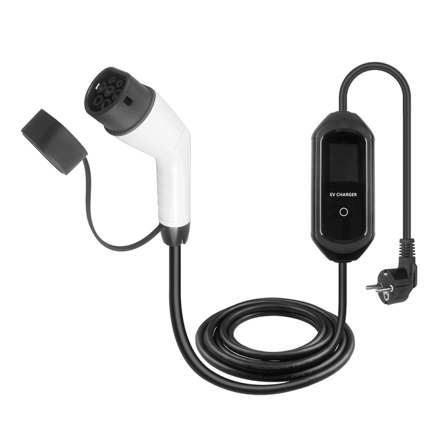 OEM Portable Car Charger IEC 62196-2 Type 1/Type 2/GBT EV Cable 3.5KW/7KW Adjustable EV Charging Cable CE Certified Fast Charger