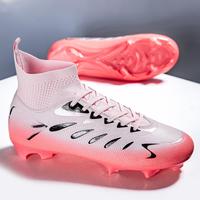 Chaussures de football à crampons longs Zhen Factory Direct, tige en PVC, semelle intermédiaire en TPU, doublure en mesh, pour l'hiver/été |   Unisexe Athlétique