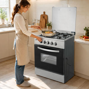 Cucina a <span class=keywords><strong>Gas</strong></span> Indipendente 110V con Forno, 4 Bruciatori, GPL 110V per Uso Domestico e in Appartamento, USA e Filippine - Product Image 1