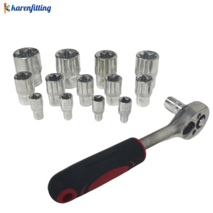 Jeu de douilles étoiles E-Torx femelles 14 pièces E4-E24 avec douilles à couple élevé en matériau CR-V et emballage en coffret rigide - Product Image 5